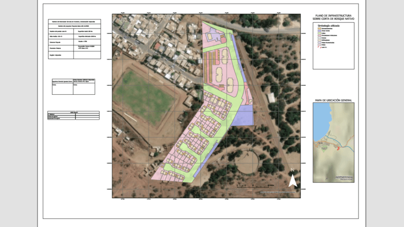 Conversión de planos CAD a formato cartográfico CONAF, Los Lilenes